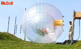 use giant zorb ball for rolling